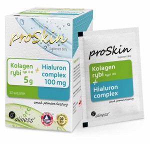 ALINESS proSkin  Kolagen rybi 5 g + Hialuron 100mg Complex 30 saszetek