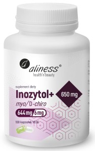 ALINESS Inozytol myo/D-chiro, 650mg + B6 x 100 Vege caps