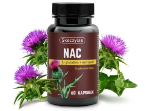 SKOCZYLAS NAC L-glutation, ostropest 60 kapsułek