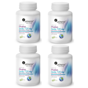 4 x ALINESS Maślan Sodu 720 mg (Kwas Masłowy 170 mg) 100 kaps.