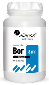 ALINESS Bor 3 mg (kwas borowy) x 100 tabletek vege