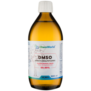 CHEMWORLD DMSO Czystość Farmaceutyczna 99,9% 500 ml