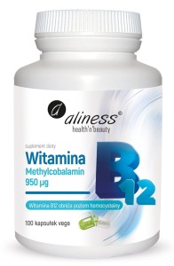 ALINESS Witamina B12 Methylcobalamin 950µg x 100 kaps.