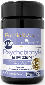 ALINESS ProbioBALANCE, MAX Psychobiotyk BIFIZEN 6,5 mld x 60 vege caps.