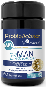 ALINESS ProbioBALANCE, MAX Man Balance 20 mld. x 60 vege caps.