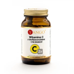 YANGO Witamina C z bioflawonoidami + Cynk Organiczny – 90 kaps.