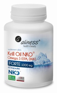ALINESS Krill Oil NKO® Omega 3 z Astaksantyną 1000 mg FORTE 60 kaps