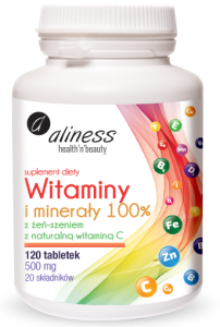 ALINESS Witaminy i minerały 100% x 120 tabletek