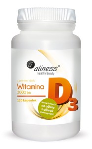 ALINESS Witamina D3 2000 j.m. 120 kaps