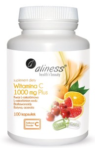 ALINESS Witamina C 1000 mg Plus x 100 kaps VEGE