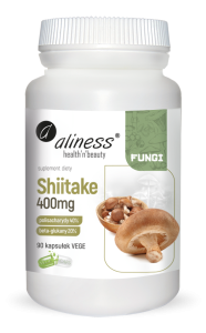 ALINESS Shiitake ekstrakt 40/20, 400mg x 90 Vege caps.