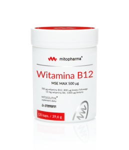 DR ENZMANN Witamina B12 MSE Max 500 µg 120 kapsułek