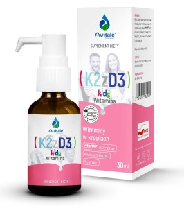AVITALE, Witamina K2 z D3 KIDS krople 30 ml