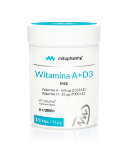 DR ENZMANN Witamina A + D3 MSE 120 kapsułek