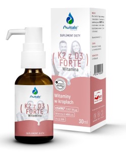 AVITALE, Witamina K2 z D3 FORTE krople 30 ml