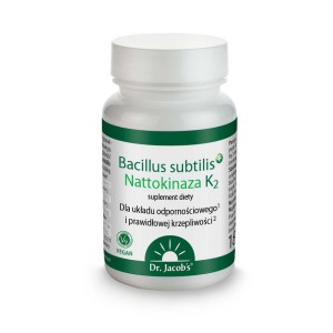 DR JACOBS Bacillus subtilis+ Nattokinaza K2 60 kaps.