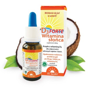 DR JACOBS Witamina słońca D3 FORTE krople 20ml