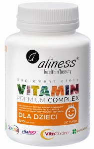 ALINESS Premium Vitamin Complex dla dzieci 120 tabletek do ssania