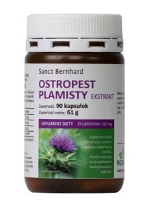 SANCT BERNHARD Ostropest plamisty ekstrakt 90 kaps. - sylimaryna