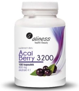 ALINESS Acai Berry 3200 z acerolą i chromem 100 kaps.