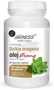 ALINESS Dzikie Oregano Olej STRONG 100% naturalny x 90 kapsułek miękkich