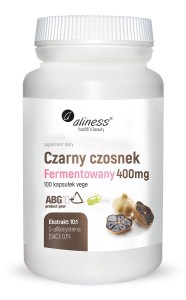 ALINESS Czarny Czosnek Fermentowany ABG10+® 400 mg x 100 kaps Vege