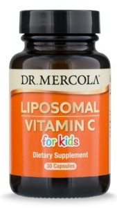 DR MERCOLA Witamina C Liposomalna dla dzieci 30 kapsułek Licaps®