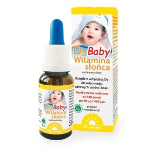 DR JACOBS Witamina Słońca D3 Baby krople 20 ml