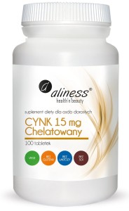 ALINESS Cynk Chelatowany 15 mg 100 tabletek