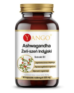YANGO Ashwagandha - ekstrakt 10:1 - 90 kaps.