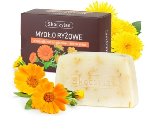 SKOCZYLAS Mydło ryżowe z nagietkiem i mniszkiem lekarskim 100g