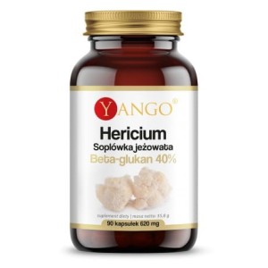 YANGO Hericium - Soplówka jeżowata - 40% Beta-glukan - 90 kaps.