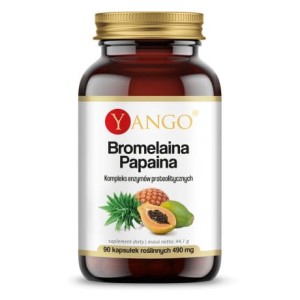 YANGO Bromelaina papaina - 90 kaps