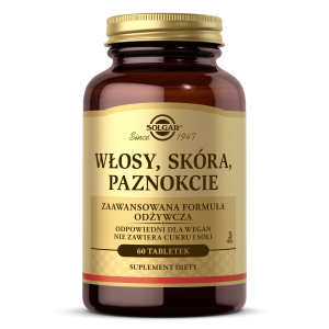SOLGAR Włosy Skóra Paznokcie (Skin, Hair, Nails Formula) 60 tab.