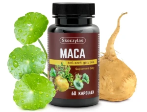 SKOCZYLAS Maca + Żeń-szeń + Gotu cola 60 kaps.